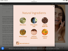 M3 Naturals Facial Anti Aging Serum Vitamin C + Collagen + Stem Cell WrinkleFix