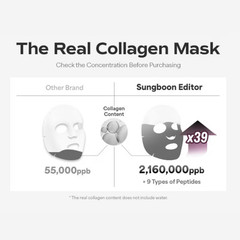 4~SUNGBOON EDITOR Deep Collagen Power Boosting Mask 37g Energizing K-Beauty 4/28