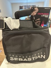 Vintage Sebastian Professional On The Go Hair Stylist Travel Black Bag Y2K-NEW-