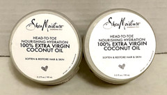 LOT OF 2 SHEA MOISTURE Head-to-Toe 100% Extra Virgin Coconut Oil 3.2 oz each