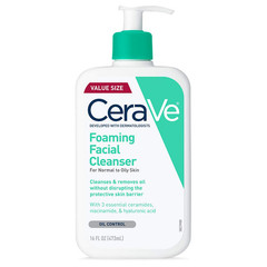 CeraVe Foaming Facial Cleanser Daily Face Wash Oil Control 16 fl oz New
