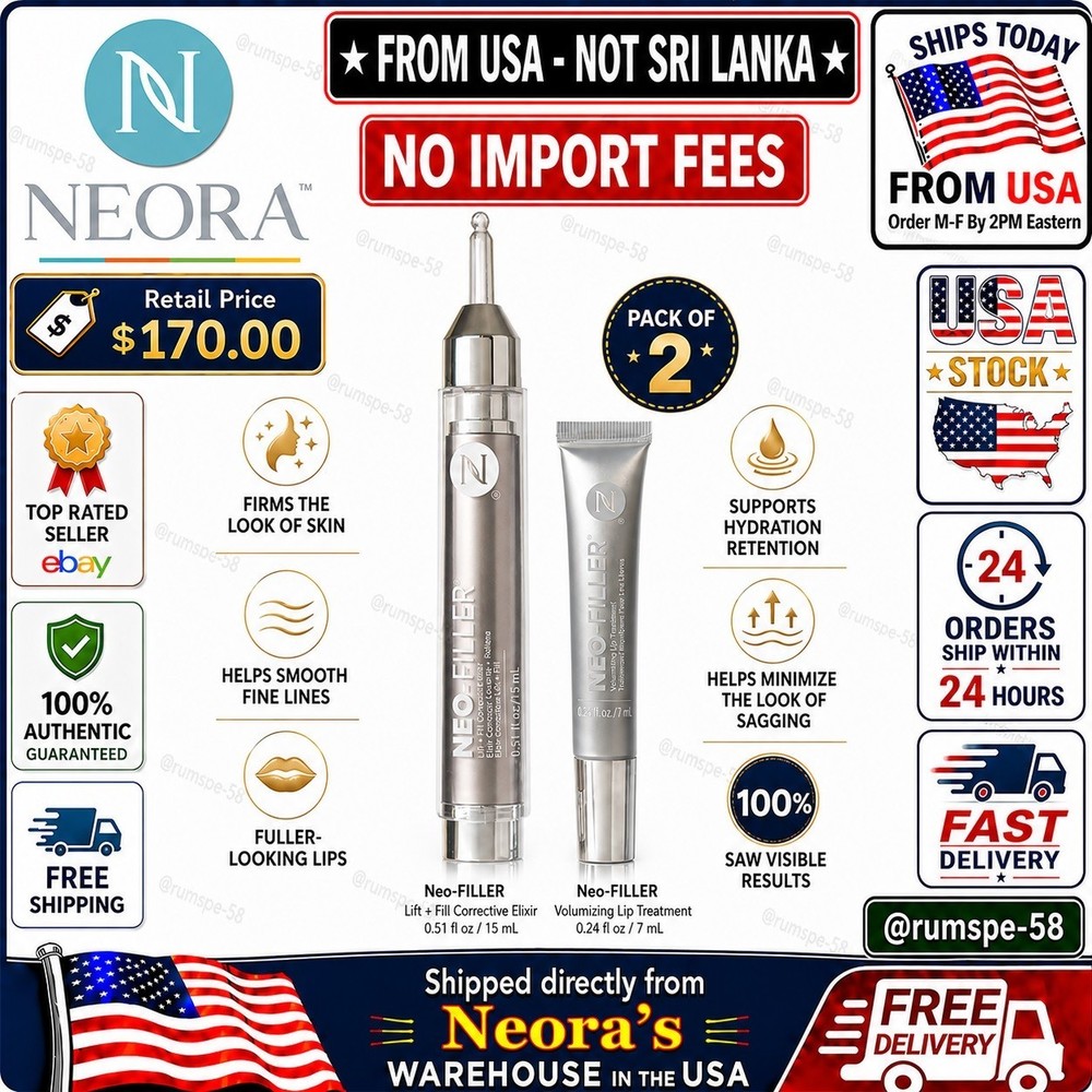 Neora Neo-FILLER Face & Lip Contour Duo 15mL + 7mL New Factory Sealed From USA🚚
