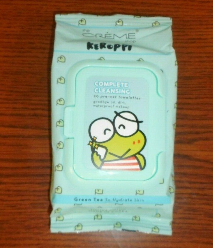 LOT OF 2 PACKS OF 20 THE CREME SHOP KEROPPI COMPLETE CLEANSING TOWELETTES NIP