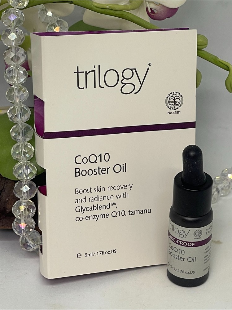 Trilogy CoQ10 Booster Oil for Face – .17 oz Travel Size – New