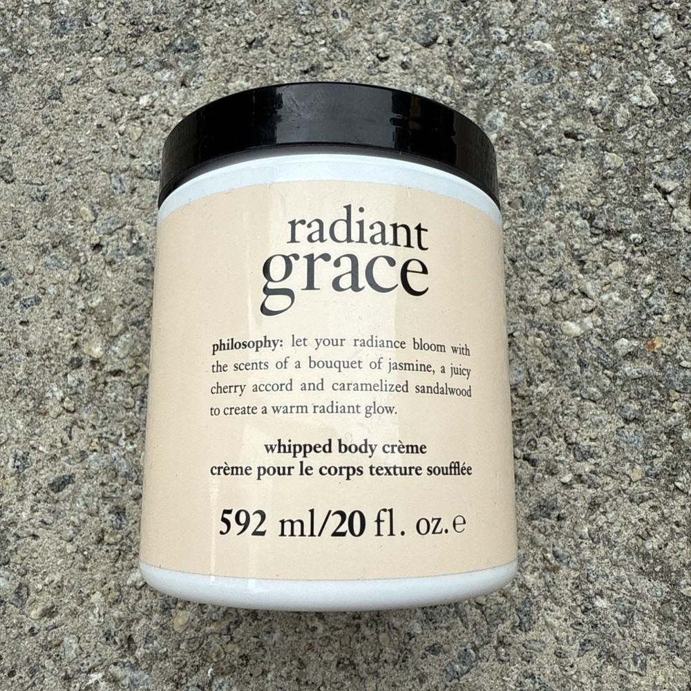 Philosophy RADIANT GRACE Whipped Body Cream ~ Mega Size 20 fl. oz. NEW UNSEALED