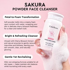 Sakura Enzyme Cleansing Powder Gentle Facial Cleanser Daily Face Wash 50g
