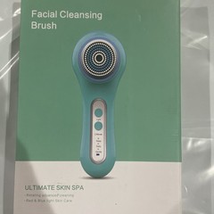 Ultimate Skin Spa Electric Facial Brush Rechargeable Waterproof Red Blue Light