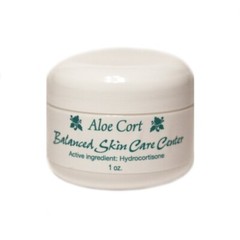 Balanced Skin Care Center Aloe Cort Active Ingredient Hydrocortisone Cream 1 oz