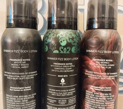 Bath & Body Works Midnight Spell/Candy Apple Cauldron/Vampire Blood Shimmer Fizz