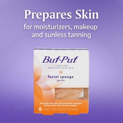 Buf-Puf Gentle Facial Sponge, Dermatologist Developed, Removes Deep Down Dirt &