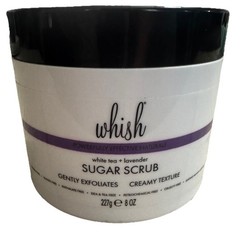 Whish White Tea & Lavender Sugar Scrub 8 Oz- Exfoliates, Moisturizes New-Sealed