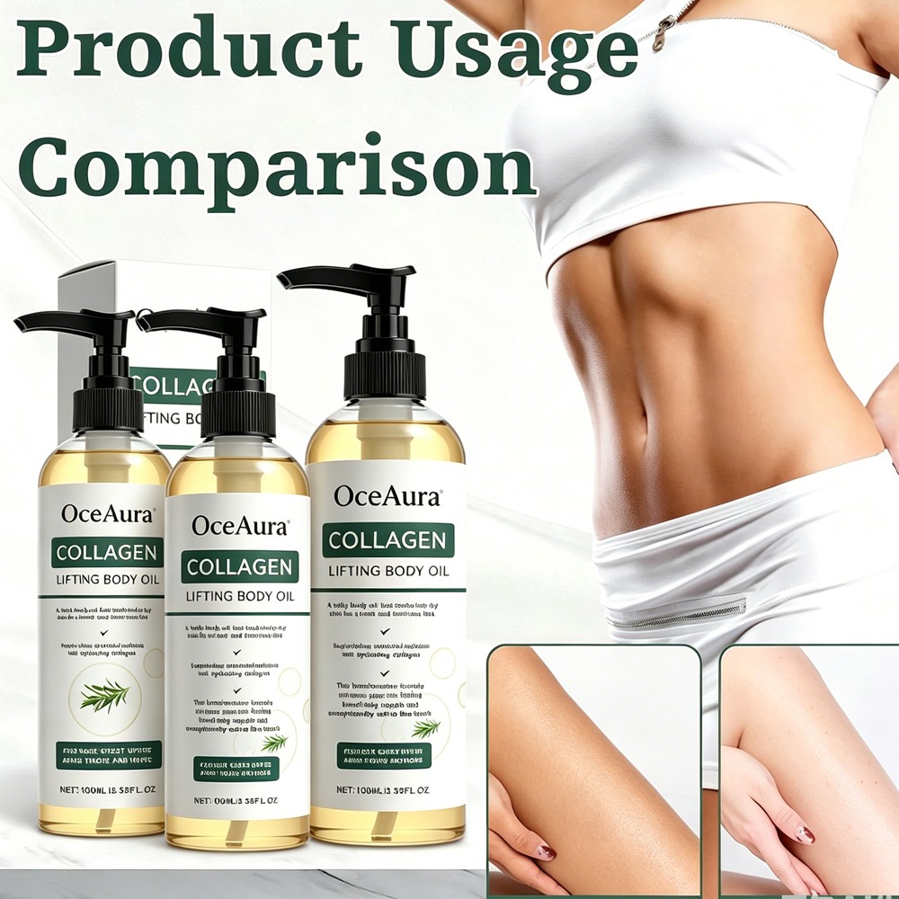 3Pack Collagen Luxury Body Oil Firms Tighten & Hydrate Loose Skin 100ml