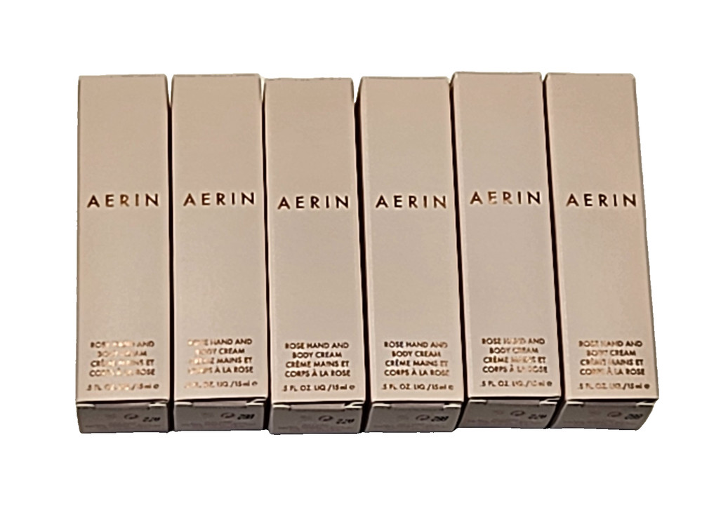 6 Aerin Rose Hand & Body Cream .5 fl oz Travel Size New in Box