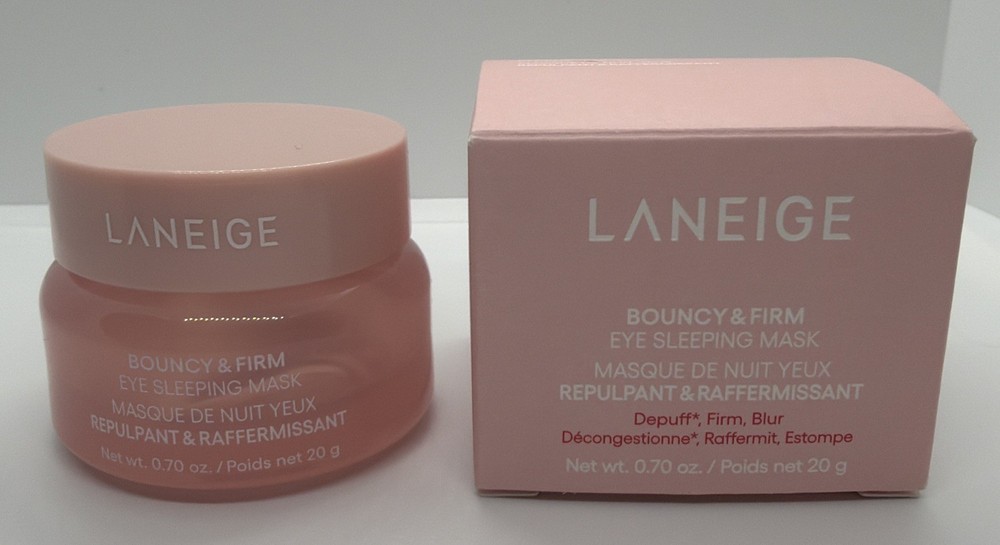 Laneige Bouncy & Firm Eye Sleeping Mask 0.7 Oz Full Size Depuff Firm Blur-SEALED