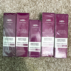 HER+ Calcium Hydrating Balm Stick Moisturizer 0.32 oz (Lot of 5)
