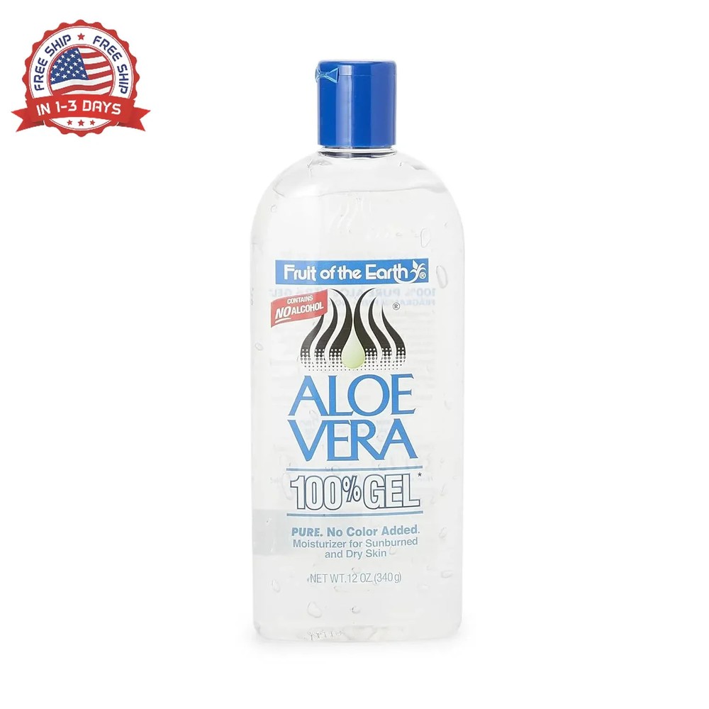 Fruit of the Earth Moisturer Gel, Aloe Vera, 12 Ounce