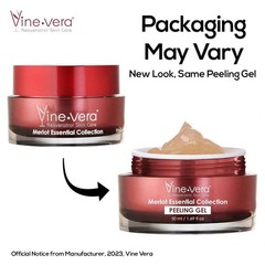Vine Vera Merlot Facial Peeling Gel – Face and Body Scrub – 1.69 Fl Oz