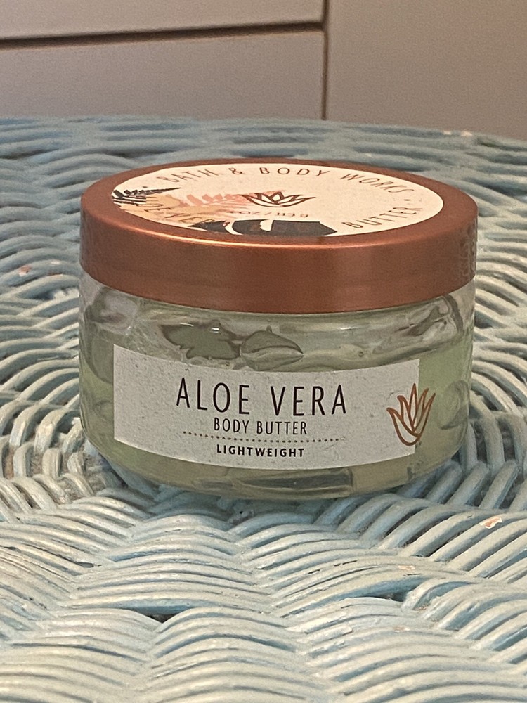 Bath & Body Works Aloe Vera Body Butter Lightweight 4oz Jar RARE SEALED New