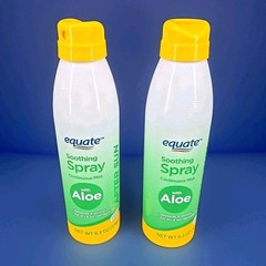 Equate Soothing Continuous Mist Spray With Aloe Lot Of 2 Sealed, 6.3 Oz