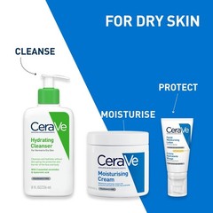 CeraVe Hydrating Facial Cleanser 236ml for Normal to Dry Skin Fragrance Free