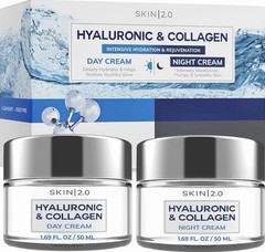 Skin 2.0 Hyaluronic Acid Collagen – Day Night Cream Set – 2x50ml – Anti Aging