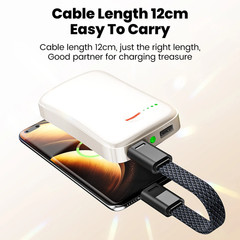 60W USB Type C to C Short Cable Fast Charging for iPhone 15 16 Samsung Xiaomi