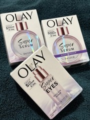 Olay Super Serum 5-in-1 Anti-Aging Face Serum + Night Repair + Super Eyes Daily