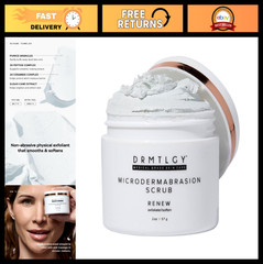 Gentle Microdermabrasion Exfoliating Scrub for Dull Skin Renewal & Smoothing Tex