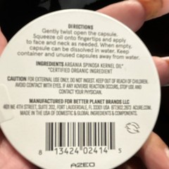 Acure The Essentials Organic Argan Oil Facial Oil Capsules 30 Ct 0.4 fl oz