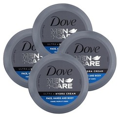 Dove Men+Care Ultra Hydra Cream, Face, Hands and Body care, All Skin Types, 4-