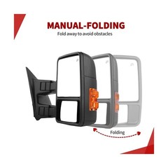 Tow Mirror – Pwr Heated & Fold – For Ford F250-550 2008-2016 Right