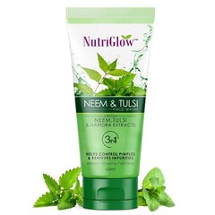 NutriGlow Neem & Tulsi Face Wash For Helps Control Pimples 65ml,