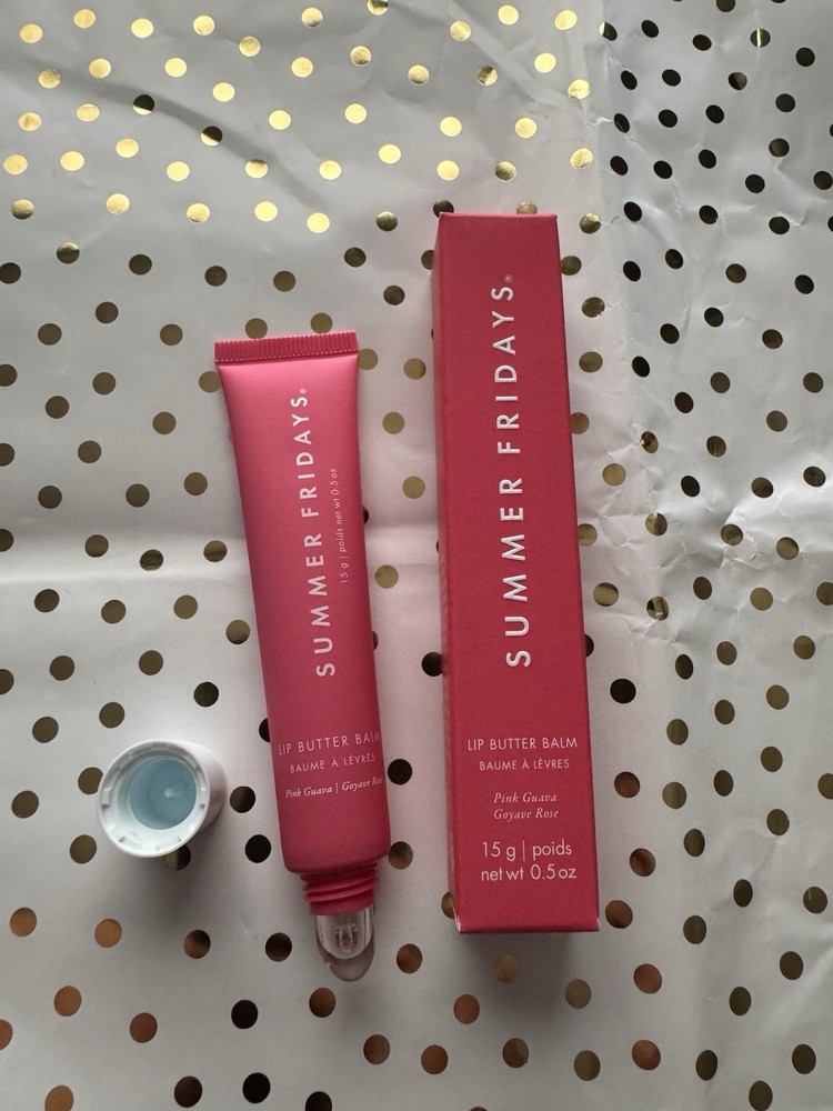 Summer Fridays Lip Butter Balm Pink Guava New Authentic Hydrating