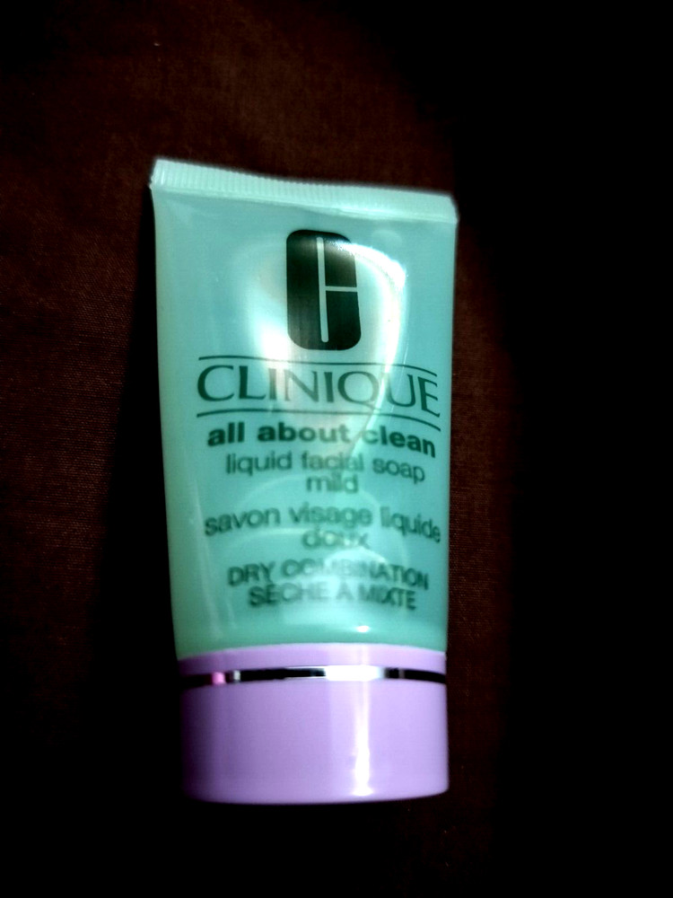 CLINIQUE All About Clean Liquid Facial Soap Mild Dry Combination 1oz/30mL Travel