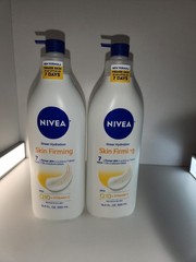 Lot of 2 NIVEA Sheer Hydration Skin Firming Lotion Q10/Vit C/Niacinamide 16.9 oz