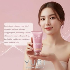 Yuri Korean Collagen Night Wrapping Mask 75ml Hydrating Sleeping Mask New In Box