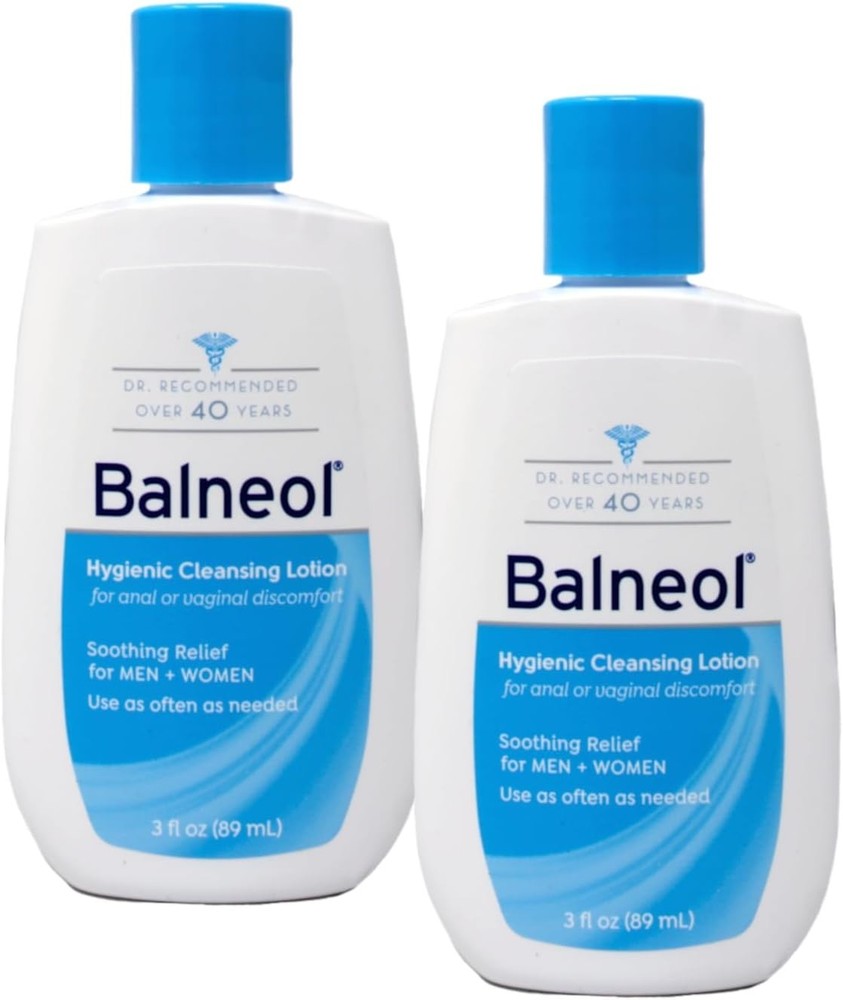 2 Pack – Balneol Hygienic Cleansing Lotion, 3 fl oz (89 ml) Each Bottle