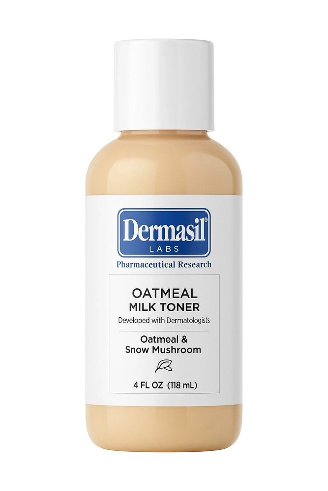 Dermasil Labs Oatmeal Milk Toner w/ Snow Mushroom, 4 fl oz Fragrance-Free