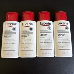 4x Eucerin Original Healing Rich 5 fl. oz. Body Lotion Dry Skin Fragrance Free