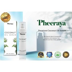 1 x 85 ml Pheeraya Coconut Oil Serum Natural Hair, Face, Body Moisturizing Care