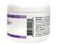 DermaZinc Cream Zinc Pyrithione .25% – 4 Oz., Pack of 1