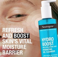 Three (3) Neutrogena Hydro Boost Fragrance Free Foaming Face Wash, 5.5 fl. oz