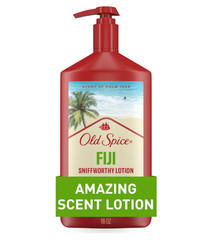 Old Spice Hand, Face & Body Lotion for Men,Fiji with Palm Tree Scent, 16 oz
