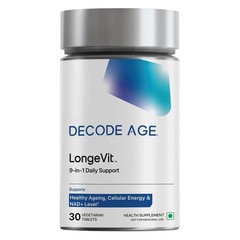 Decode Age LongeVit Healthy Ageing Supplement | 10-in-1 longevity – 30N
