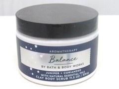 BATH & BODY WORKS BALANCE JUNIPER & CORIANDER CLAY BODY SCRUB 11.5 OZ