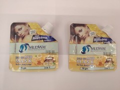 2 Packs X 75g Mudway Natural Dead Sea Mud Mask 3-in-1 For Face, Hair and Body