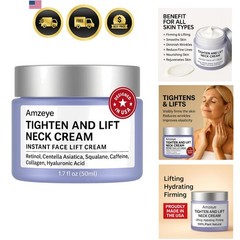 Tighten and Lift Neck Cream, Instant Face Lift Cream, 1.7 fl oz, Firming Fine…