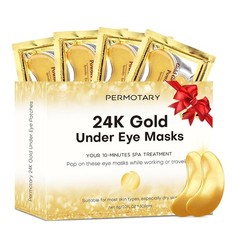 30 Pairs Crystal Collagen Under Eye Mask, Gold Gel Collagen Eye Pad For Moisturi