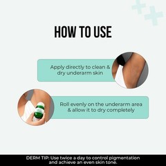 Dr. Sheth&rsquo;s Kesar & Kojic Underarm ROLL-ON|6% Actives-AHA,Kojic Acid & Niacinami