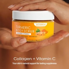 Turmeric Body Scrub Vitamin C Exfoliating Body Scrub With Collagen And Coconu…